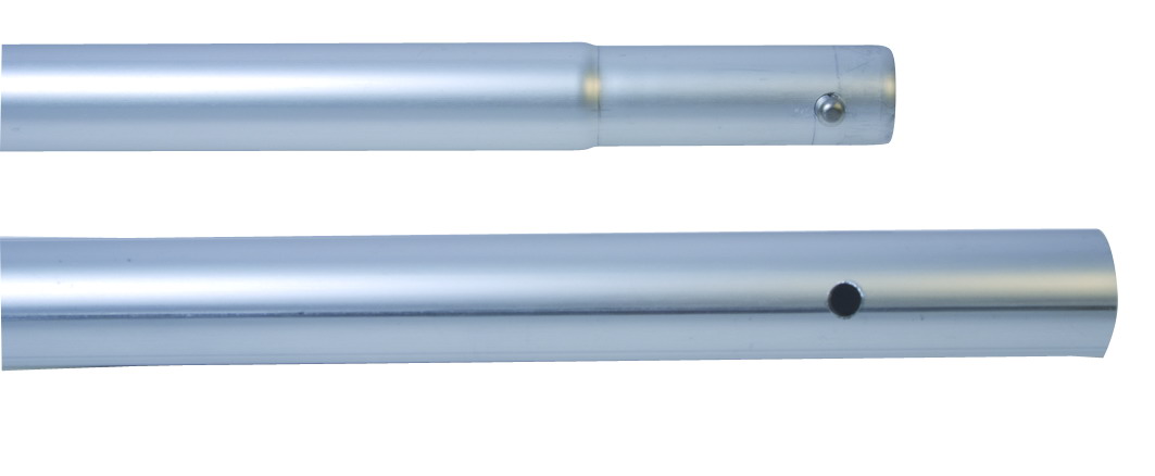 Paddelteilung T1, Aluschaft mit Federknopf
